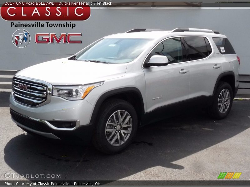 Quicksilver Metallic / Jet Black 2017 GMC Acadia SLE AWD