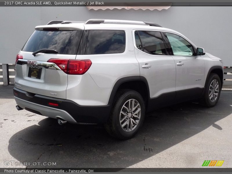 Quicksilver Metallic / Jet Black 2017 GMC Acadia SLE AWD