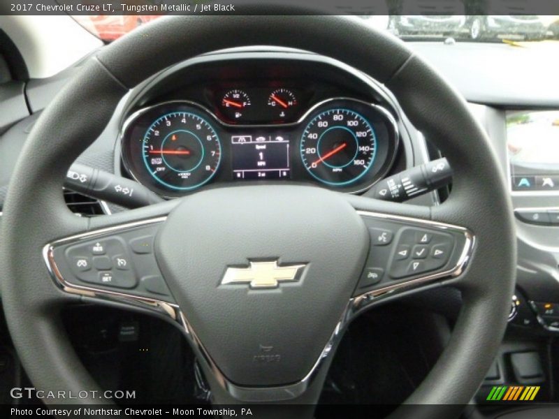Tungsten Metallic / Jet Black 2017 Chevrolet Cruze LT