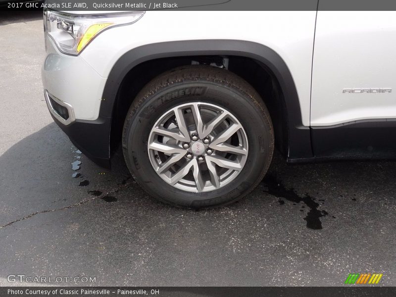 Quicksilver Metallic / Jet Black 2017 GMC Acadia SLE AWD