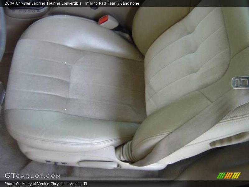 Inferno Red Pearl / Sandstone 2004 Chrysler Sebring Touring Convertible