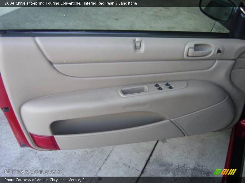 Inferno Red Pearl / Sandstone 2004 Chrysler Sebring Touring Convertible