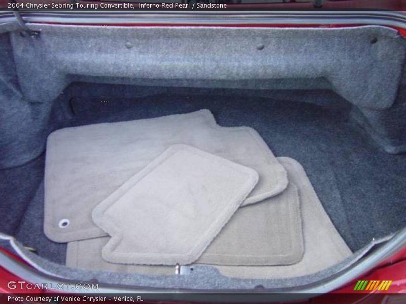 Inferno Red Pearl / Sandstone 2004 Chrysler Sebring Touring Convertible