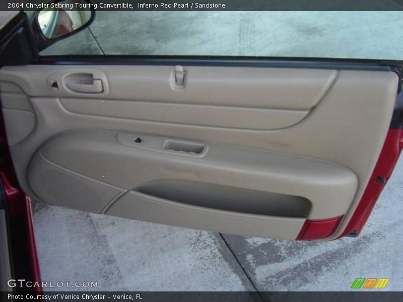 Inferno Red Pearl / Sandstone 2004 Chrysler Sebring Touring Convertible