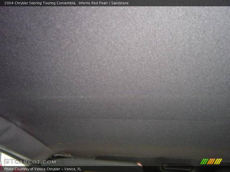 Inferno Red Pearl / Sandstone 2004 Chrysler Sebring Touring Convertible