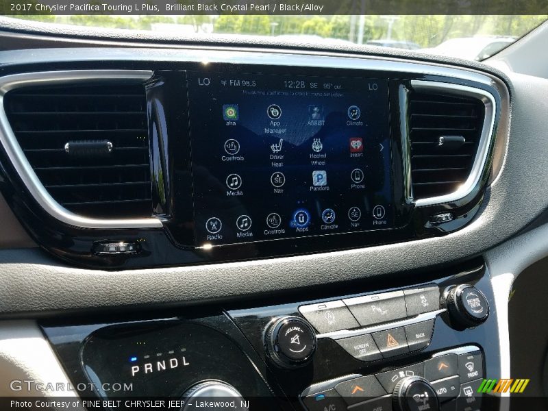 Brilliant Black Crystal Pearl / Black/Alloy 2017 Chrysler Pacifica Touring L Plus