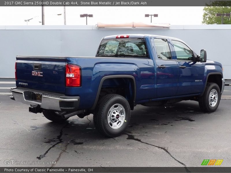 Stone Blue Metallic / Jet Black/Dark Ash 2017 GMC Sierra 2500HD Double Cab 4x4