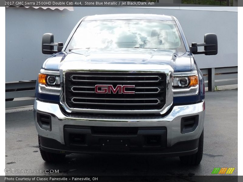 Stone Blue Metallic / Jet Black/Dark Ash 2017 GMC Sierra 2500HD Double Cab 4x4