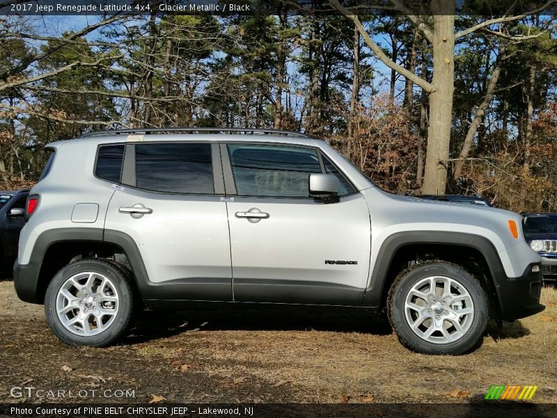 Glacier Metallic / Black 2017 Jeep Renegade Latitude 4x4