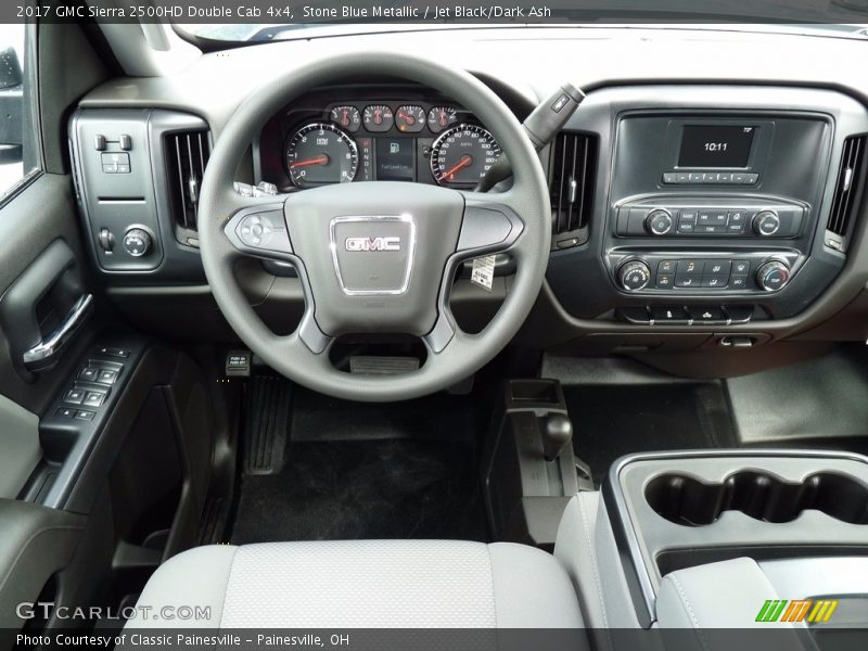 Stone Blue Metallic / Jet Black/Dark Ash 2017 GMC Sierra 2500HD Double Cab 4x4