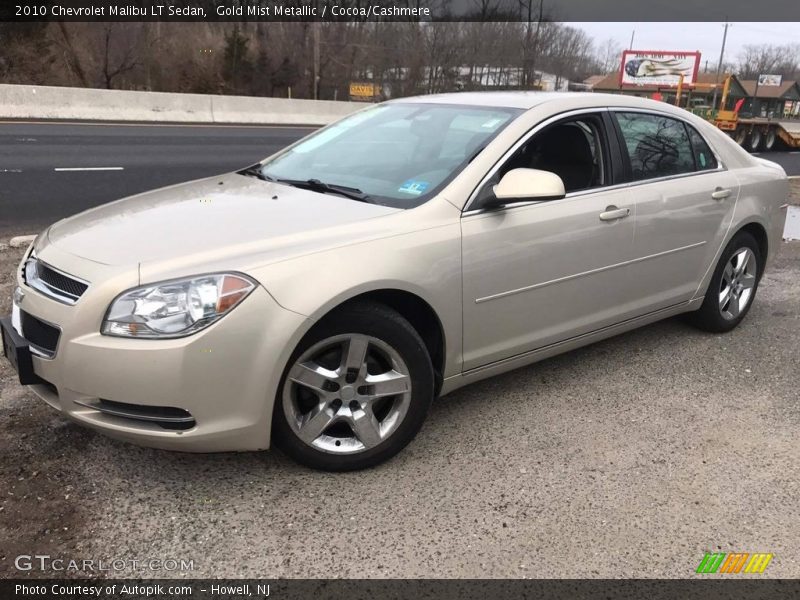 Gold Mist Metallic / Cocoa/Cashmere 2010 Chevrolet Malibu LT Sedan