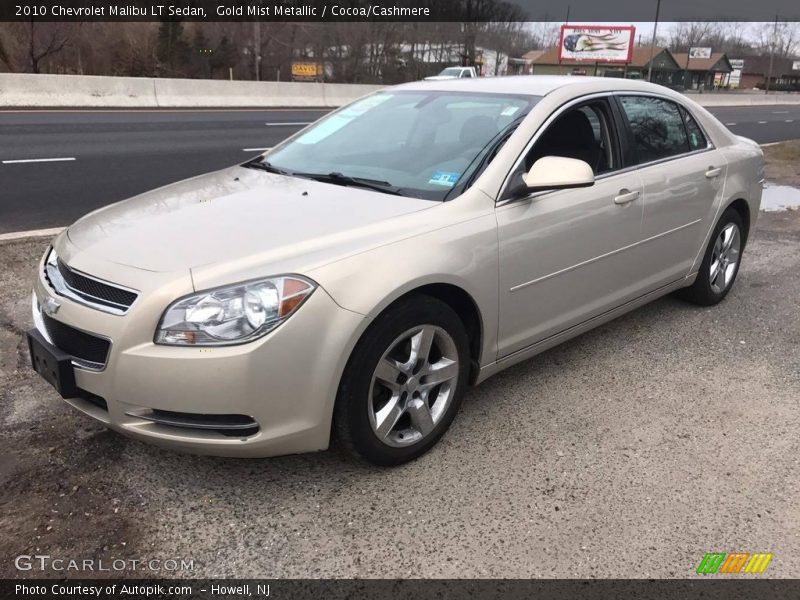Gold Mist Metallic / Cocoa/Cashmere 2010 Chevrolet Malibu LT Sedan