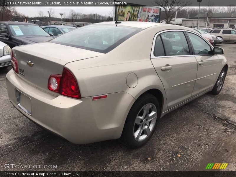 Gold Mist Metallic / Cocoa/Cashmere 2010 Chevrolet Malibu LT Sedan