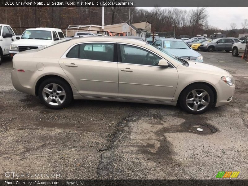 Gold Mist Metallic / Cocoa/Cashmere 2010 Chevrolet Malibu LT Sedan