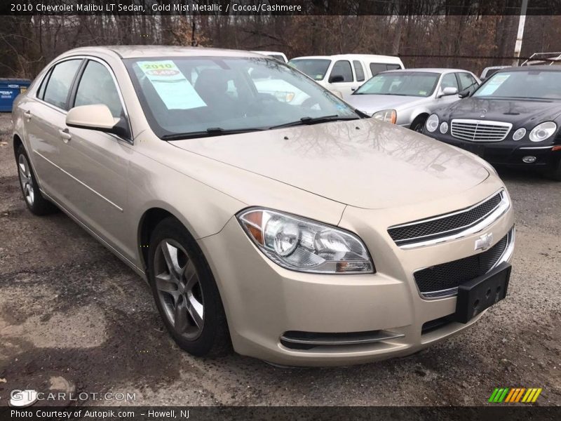 Gold Mist Metallic / Cocoa/Cashmere 2010 Chevrolet Malibu LT Sedan
