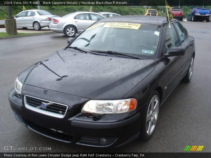 Black Sapphire Metallic / Nordkap Black/Blue R Metallic 2004 Volvo S60 R AWD