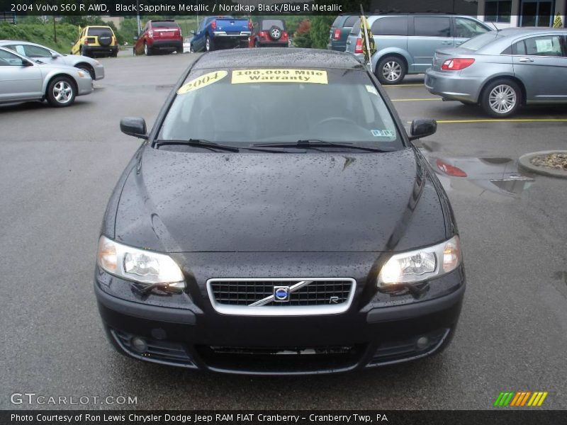 Black Sapphire Metallic / Nordkap Black/Blue R Metallic 2004 Volvo S60 R AWD