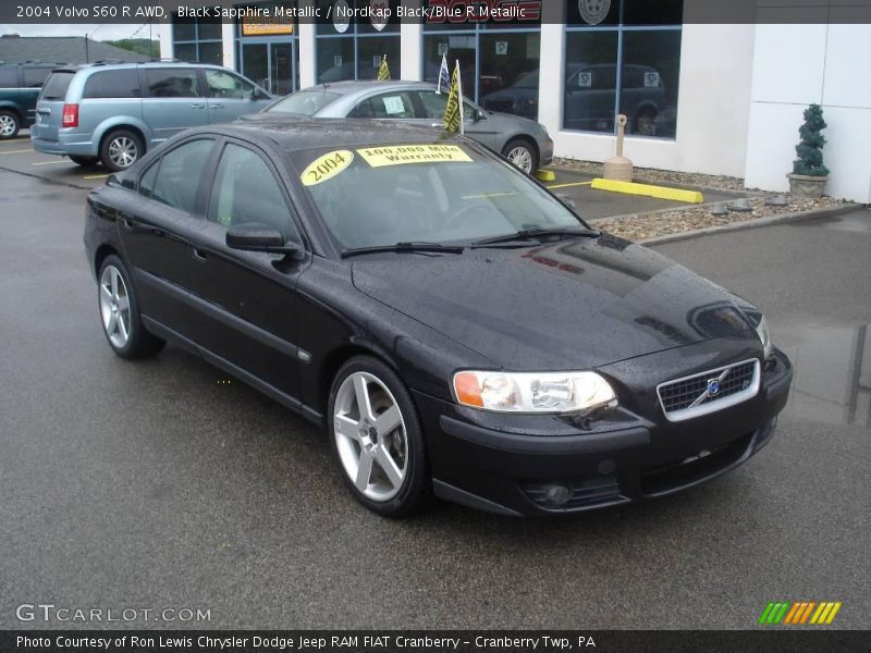 Black Sapphire Metallic / Nordkap Black/Blue R Metallic 2004 Volvo S60 R AWD