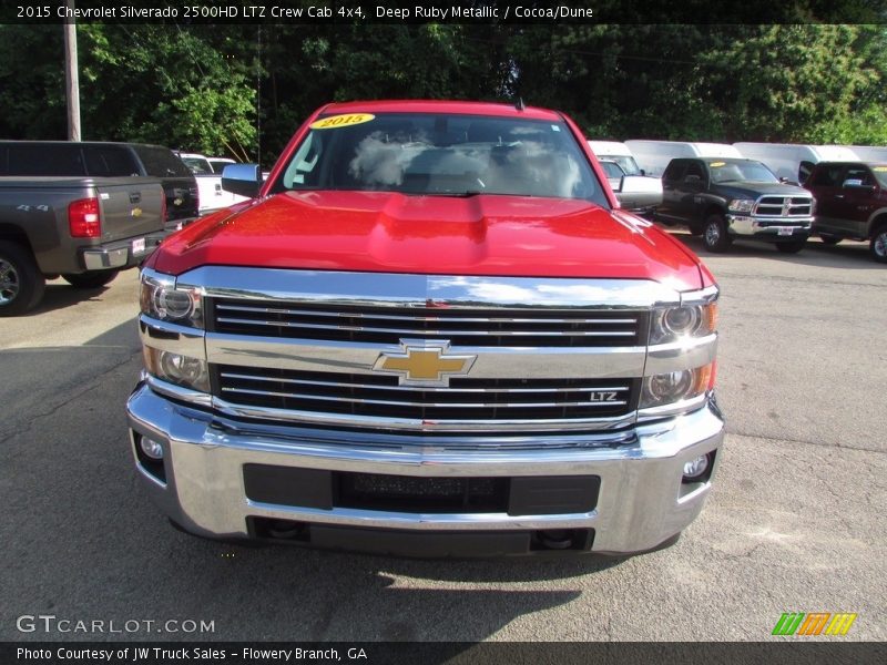 Deep Ruby Metallic / Cocoa/Dune 2015 Chevrolet Silverado 2500HD LTZ Crew Cab 4x4