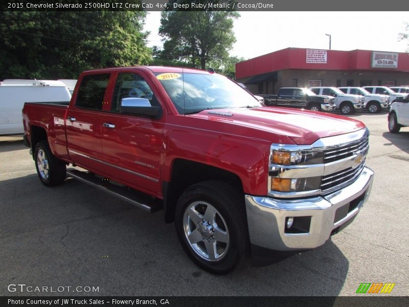 Deep Ruby Metallic / Cocoa/Dune 2015 Chevrolet Silverado 2500HD LTZ Crew Cab 4x4