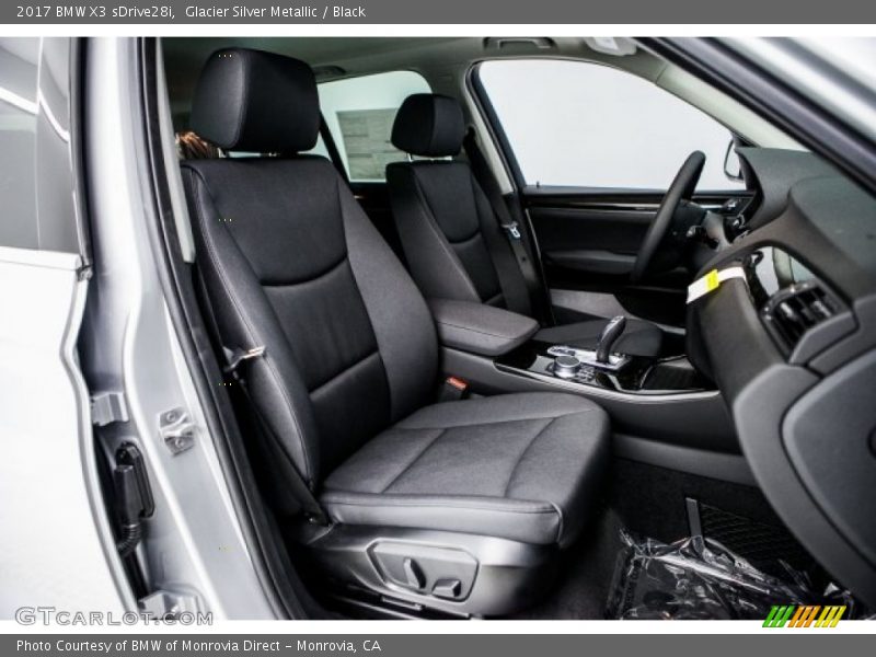 Glacier Silver Metallic / Black 2017 BMW X3 sDrive28i