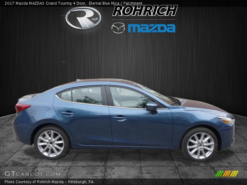 Eternal Blue Mica / Parchment 2017 Mazda MAZDA3 Grand Touring 4 Door