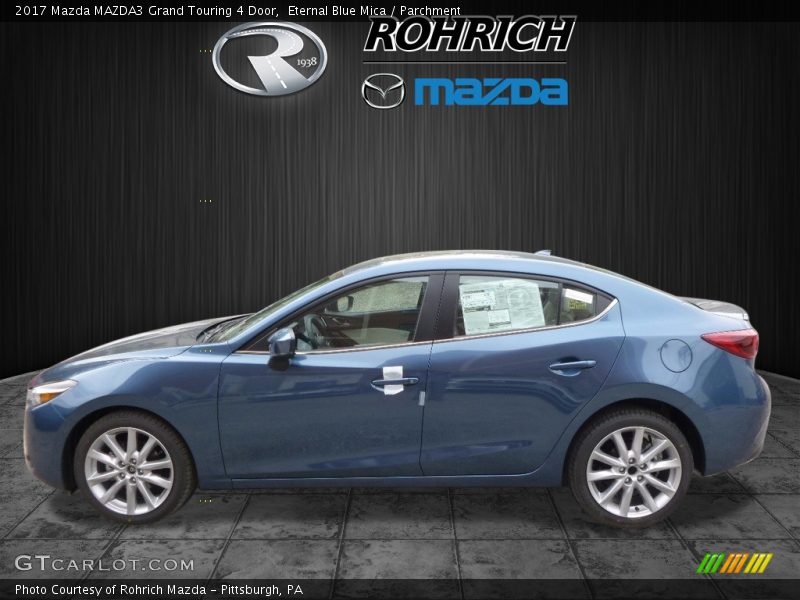 Eternal Blue Mica / Parchment 2017 Mazda MAZDA3 Grand Touring 4 Door
