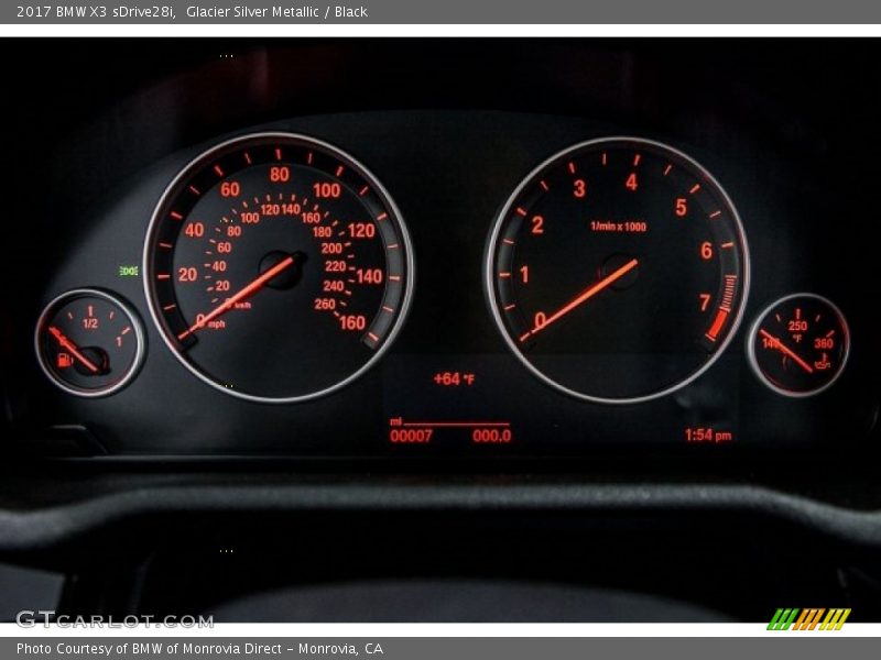 Glacier Silver Metallic / Black 2017 BMW X3 sDrive28i