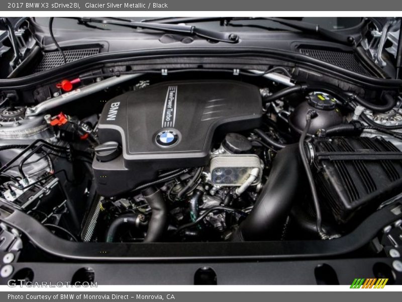 Glacier Silver Metallic / Black 2017 BMW X3 sDrive28i
