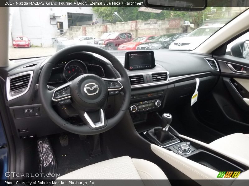 Eternal Blue Mica / Parchment 2017 Mazda MAZDA3 Grand Touring 4 Door