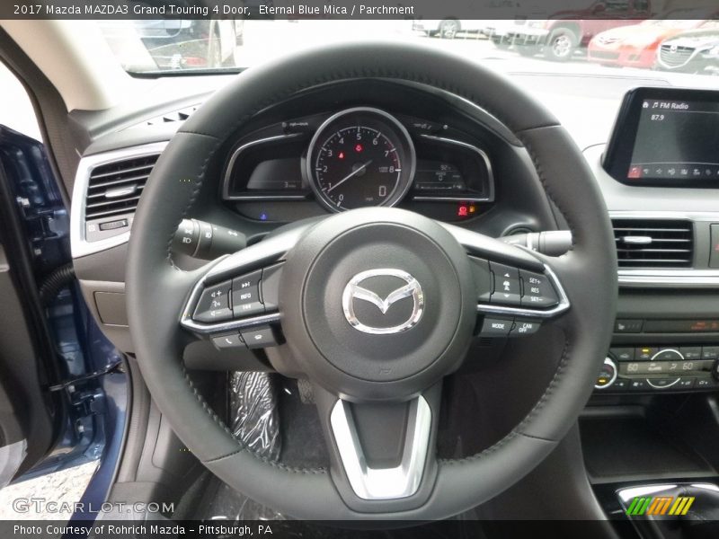 Eternal Blue Mica / Parchment 2017 Mazda MAZDA3 Grand Touring 4 Door