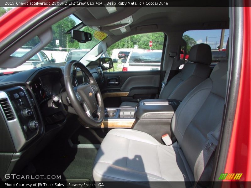 Deep Ruby Metallic / Cocoa/Dune 2015 Chevrolet Silverado 2500HD LTZ Crew Cab 4x4