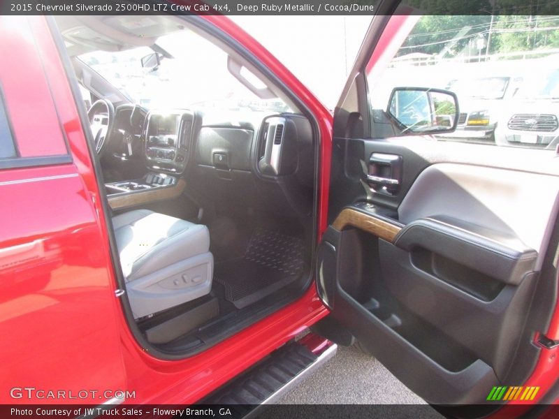 Deep Ruby Metallic / Cocoa/Dune 2015 Chevrolet Silverado 2500HD LTZ Crew Cab 4x4
