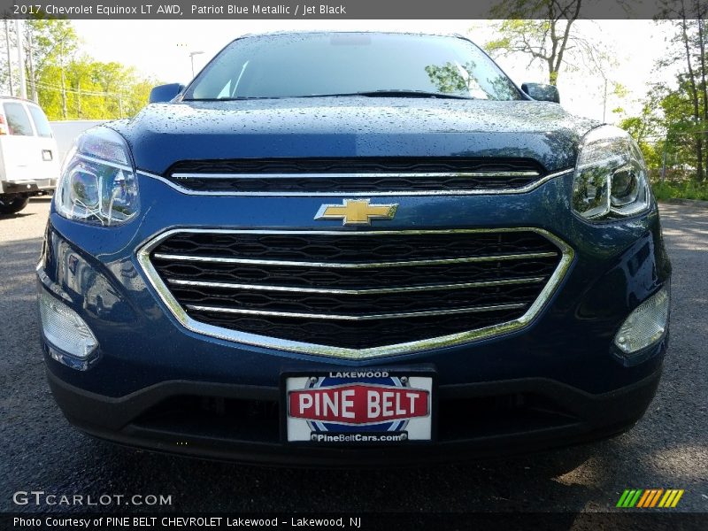 Patriot Blue Metallic / Jet Black 2017 Chevrolet Equinox LT AWD