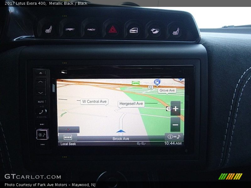 Navigation of 2017 Evora 400