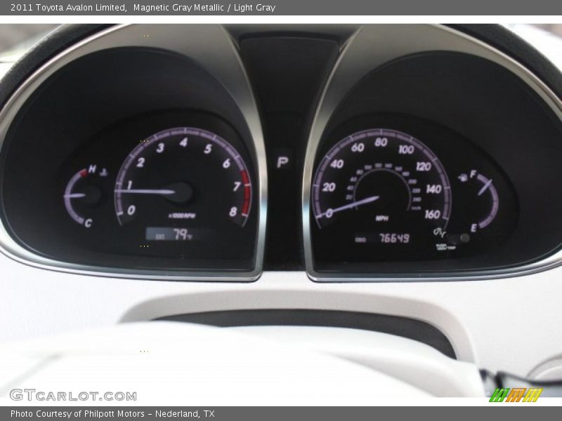 Magnetic Gray Metallic / Light Gray 2011 Toyota Avalon Limited