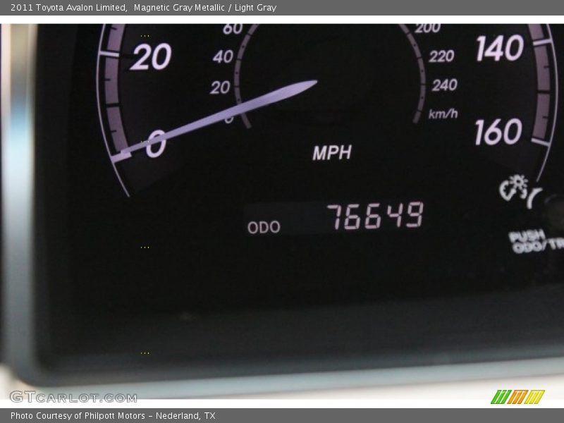 Magnetic Gray Metallic / Light Gray 2011 Toyota Avalon Limited