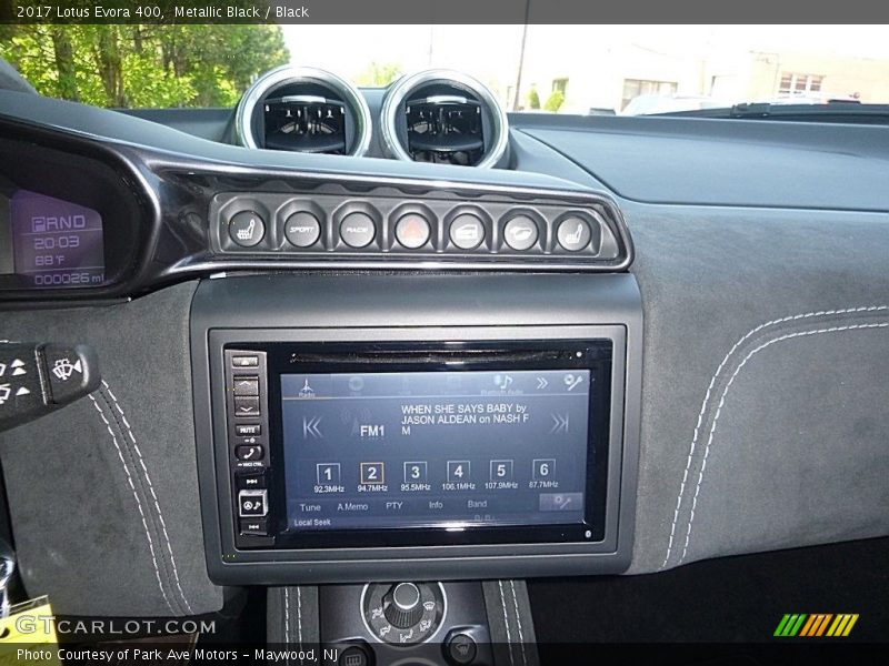 Controls of 2017 Evora 400