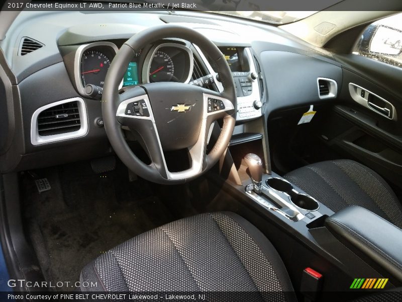 Patriot Blue Metallic / Jet Black 2017 Chevrolet Equinox LT AWD