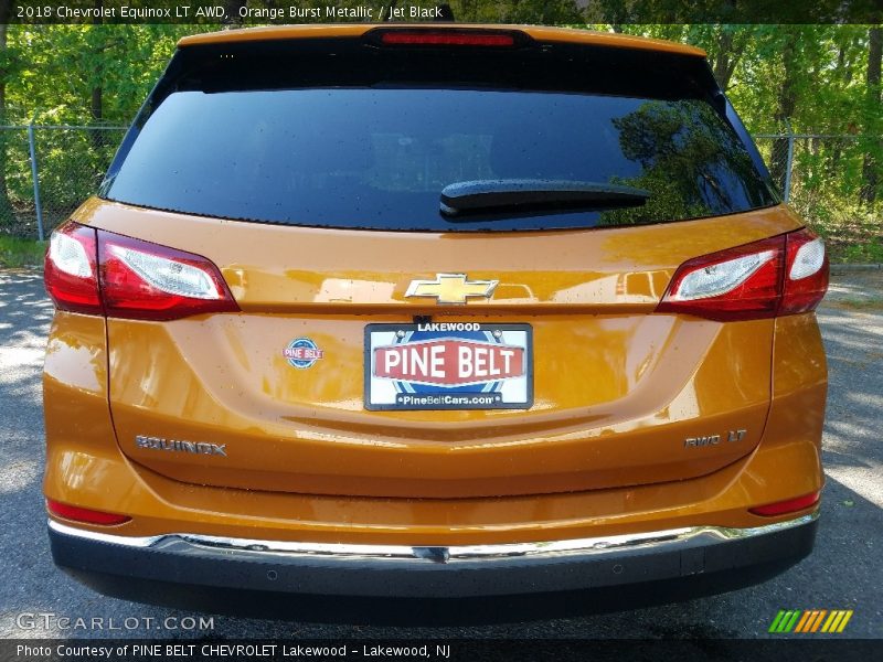Orange Burst Metallic / Jet Black 2018 Chevrolet Equinox LT AWD