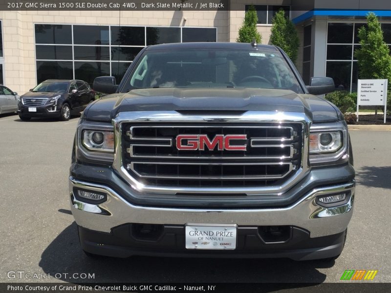 Dark Slate Metallic / Jet Black 2017 GMC Sierra 1500 SLE Double Cab 4WD