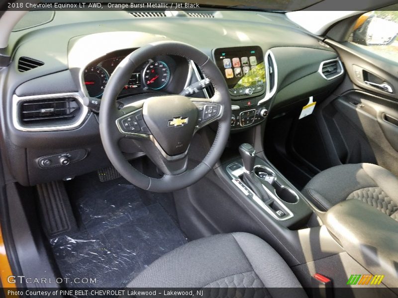 Orange Burst Metallic / Jet Black 2018 Chevrolet Equinox LT AWD