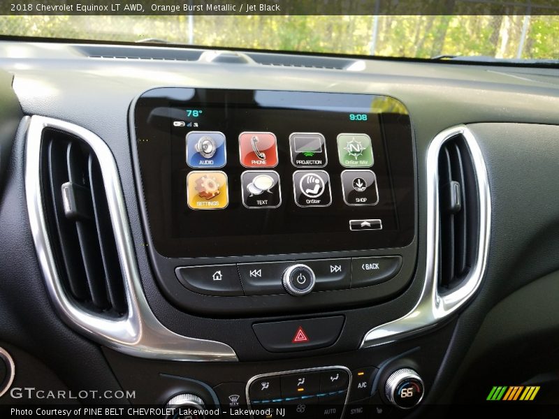 Orange Burst Metallic / Jet Black 2018 Chevrolet Equinox LT AWD