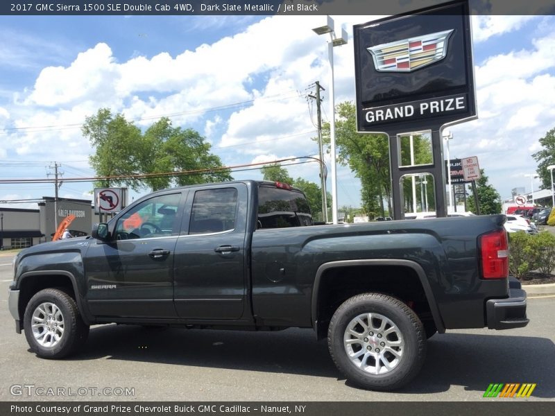 Dark Slate Metallic / Jet Black 2017 GMC Sierra 1500 SLE Double Cab 4WD