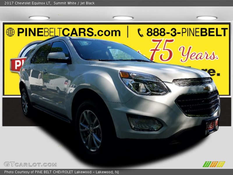 Summit White / Jet Black 2017 Chevrolet Equinox LT