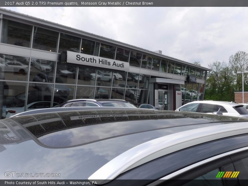Monsoon Gray Metallic / Chestnut Brown 2017 Audi Q5 2.0 TFSI Premium quattro