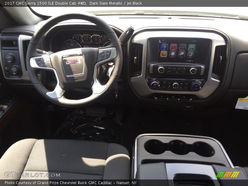Dark Slate Metallic / Jet Black 2017 GMC Sierra 1500 SLE Double Cab 4WD