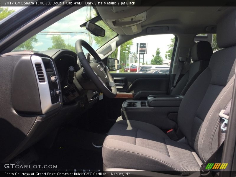 Dark Slate Metallic / Jet Black 2017 GMC Sierra 1500 SLE Double Cab 4WD