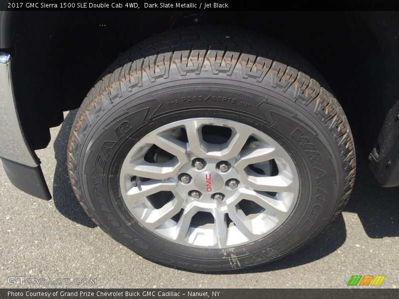 Dark Slate Metallic / Jet Black 2017 GMC Sierra 1500 SLE Double Cab 4WD
