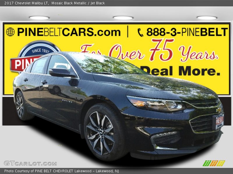 Mosaic Black Metallic / Jet Black 2017 Chevrolet Malibu LT